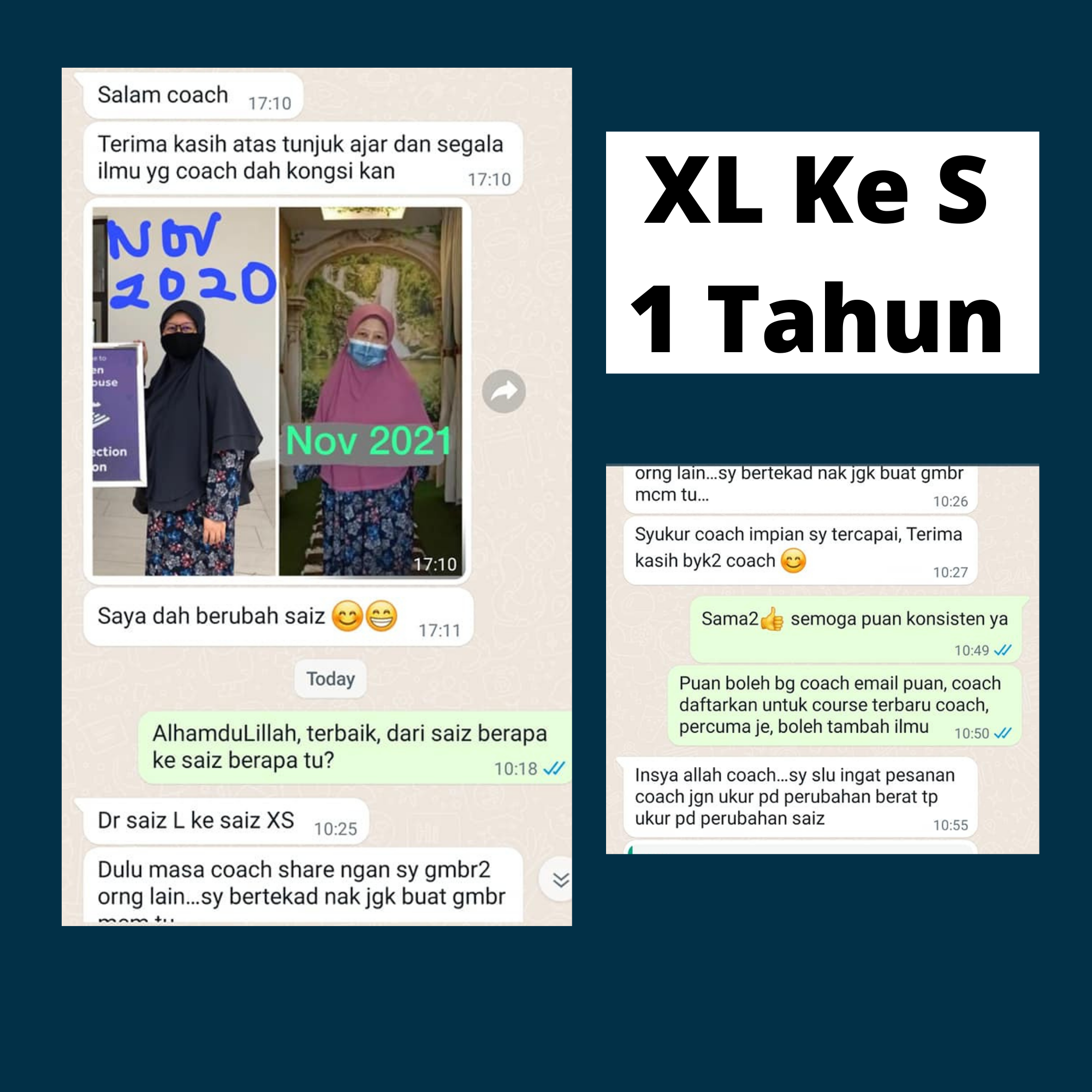 Before after pelajar SempoiDiet