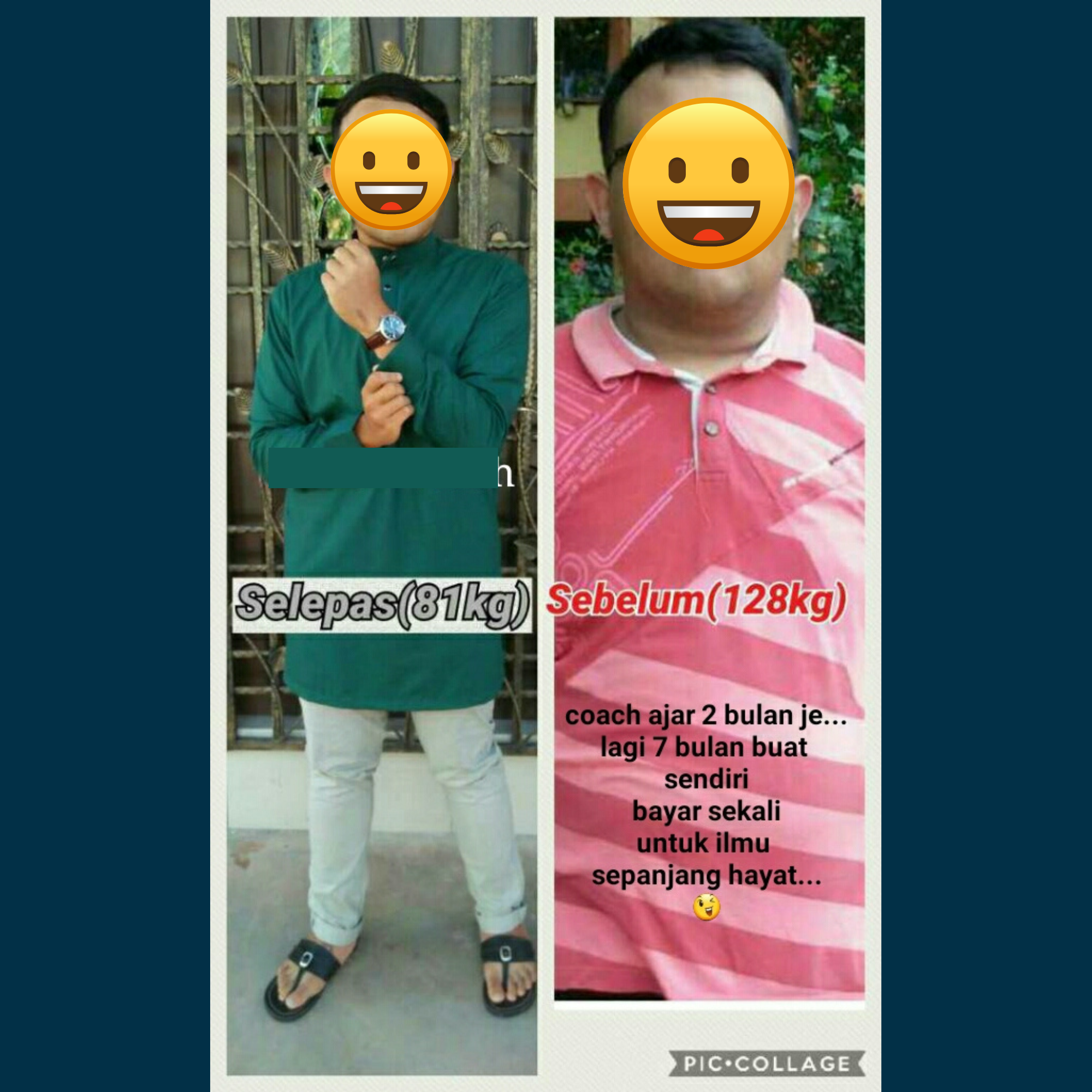 Before after pelajar SempoiDiet