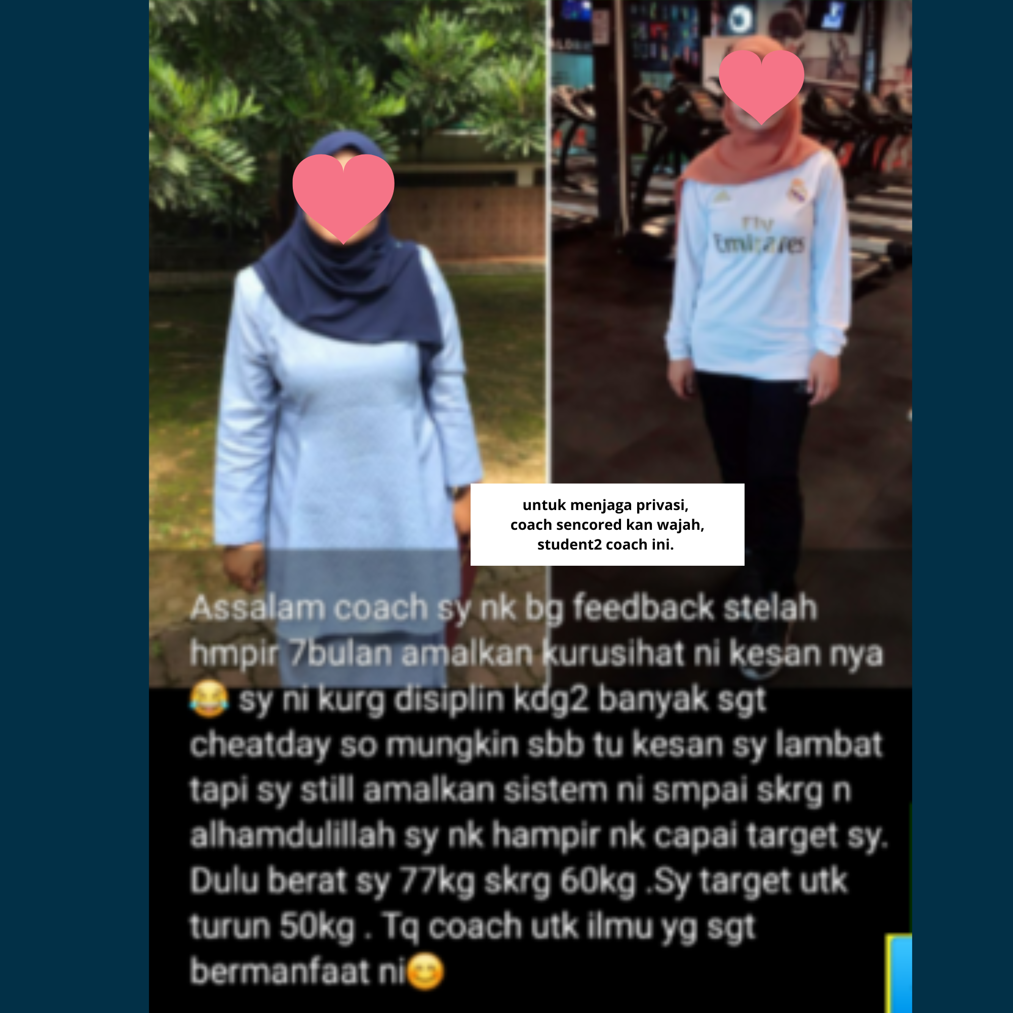 Before after pelajar SempoiDiet